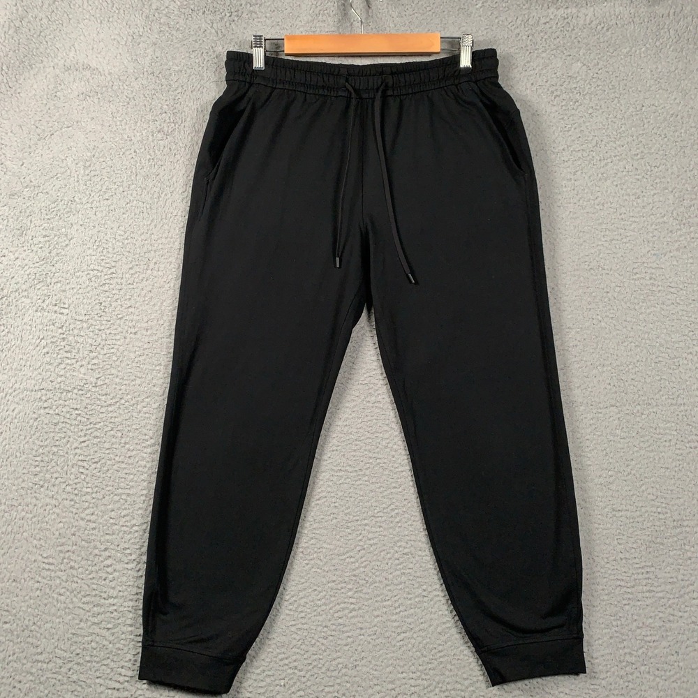 Lululemon Soft Jersey Jogger Pant Womens 8 Black Activewear Classic-Fit Mid-Rise